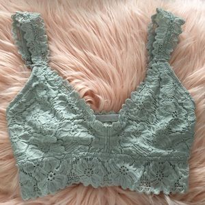 gray bralette